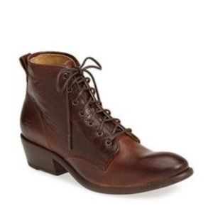 Frye Carson Lace Up Boots - Womens 9 B